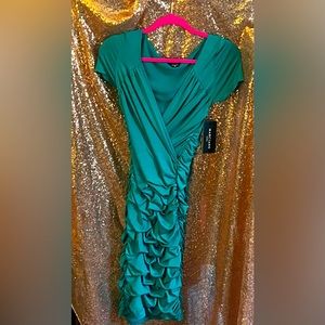 Teal Marciano dress